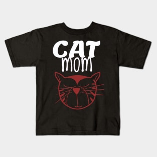 cat eating ramen Kids T-Shirt